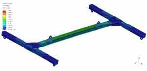 Finite element beregning af løfteåg for at sikre overensstemmelse med de strukturelle og sikkerhedsmæssige krav i EN 13155 samt Maskindirektivet.